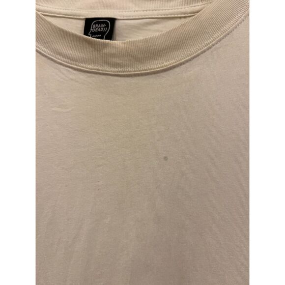 BRAINDEAD White Skater T Shirt Tee Top Mens Size Small - Picture 11 of 12